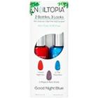 Nailtopia Good Night Blue Bio-sourced, Plant-based Chip-free Nail Lacquer