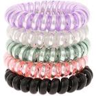 Capelli New York Metallic And Solid Phone Cord Pony Holders 5 Pc