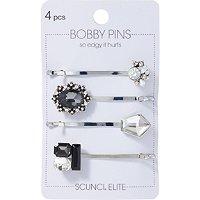 Scunci Silver Bobby Pin Set