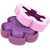 Spongeables Lavender Chamomille Pedi Scrub Foot Buffer In A Sponge 5 + With Container