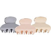 Kitsch Round Metallic Clips 3 Ct