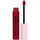 Nyx Professional Makeup Lip Lingerie Xxl Long-lasting Matte Liquid Lipstick - Sizzlin (warm Mahogany Red)