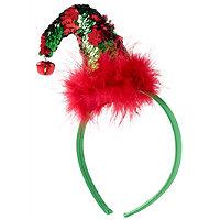 Riviera Reverse Sequin Elf Hat Headband