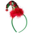 Riviera Reverse Sequin Elf Hat Headband