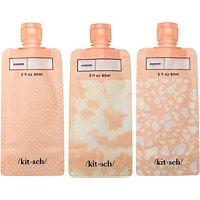 Kitsch Peach Travel Flat Pounch Set