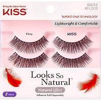 Kiss Looks So Natural Lash, Flirty Double Pack