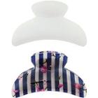 Capelli New York Stripe And White Patten Claw Clips