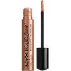 Nyx Professional Makeup Liquid Suede Metallic Cream Lipstick - Exposed (pale Gold)