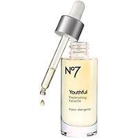 No7 Youthful Replenishing Facial Oil