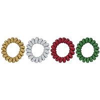 Riviera Glitter Telephone Cord Pony/bracelets 6 Pc