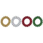 Riviera Glitter Telephone Cord Pony/bracelets 6 Pc