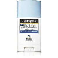 Neutrogena Ultra Sheer Face + Body Stick Sunscreen Broad Spectrum Spf 70