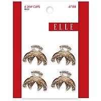 Elle Gold With Clear Crystal Jawclips