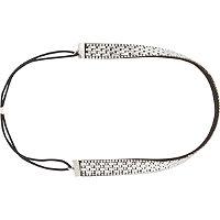 Elle Black & Clear Stone Headwrap