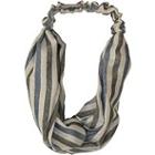 Jessica Simpson Gray And Blue Interlock Headwrap
