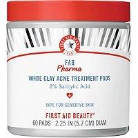 First Aid Beauty Fab Pharma White Clay Acne Treatment Pads 2% Salicylic Acid