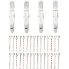 T3 Clip Kit With 4 Alligator Clips And 30 Rose Gold Bobby Pins