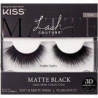Kiss Lash Couture Matte Black Faux Mink, Matte Satin