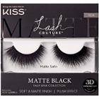 Kiss Lash Couture Matte Black Faux Mink, Matte Satin