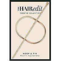The Hair Edit Gold Hoop & Pin Barrette