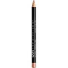 Nyx Professional Makeup Slim Lip Pencil Creamy Long-lasting Lip Liner - Beige (medium With Neutral Undertones)