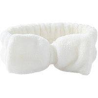 Riviera Plush Bow Headwrap-white