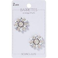 Scunci Crystal Stone Barrette Set