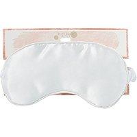 Riviera White Satin Eye Mask