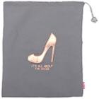 Miamica Gray-rose Gold Shoe Bag