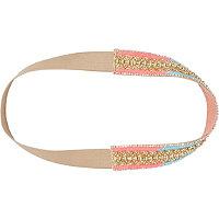 Scunci Coral And Blue Beaded Headwrap