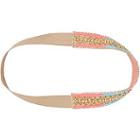 Scunci Coral And Blue Beaded Headwrap