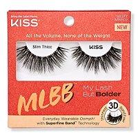 Kiss My Lash But Bolder 3d False Eyelashes, Slim Thicc