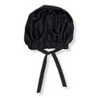 Kitsch Black Satin Sleep Bonnet