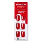 Kiss (product) Red Impact Impress Color Press On Manicure