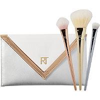 Real Techniques Bold Metals Essentials Set With Exclusive Metallic Clutch
