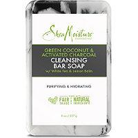 Sheamoisture Green Coconut & Activated Charcoal Cleansing Bar Soap