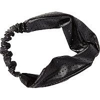 Riviera Pleather Mesh Head Wrap