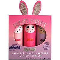 Inuwet Friends Forever Fuchsia Bunny Lip Balm Trio