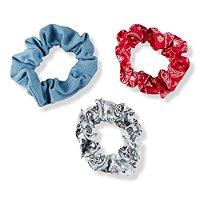 Scunci Red, White & Blue Scrunchies