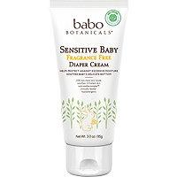 Babo Botanicals Sensitive Baby Fragrance Free Zinc Diaper Cream For Sensitive Eczema Prone Skin