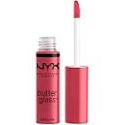 Nyx Professional Makeup Butter Gloss Non-sticky Lip Gloss - Strawberry Cheesecake (warm Pink)