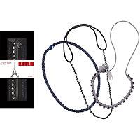 Elle Navy Holiday Head Wraps