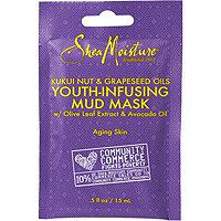 Sheamoisture Kukui Youth-infusing Mud Mask Packette With Olive Leaf Extract & Avocado Oil