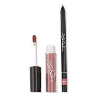 Rock And Roll Beauty Foxey Lady Matte Lip Duo - Love Bite (mauve Rosy Nude Matte)