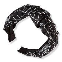 Scunci Knotted Black & Silver Halloween Headband
