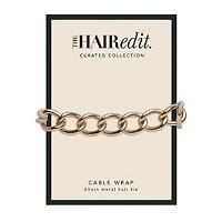 The Hair Edit Soft Gold Cable Wrap Hair Tie