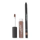 Rock And Roll Beauty Foxey Lady Matte Lip Duo - Voodoo (warm Brown Matte)