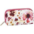 Tartan + Twine Fushsia Pressed Floral Pencil Case