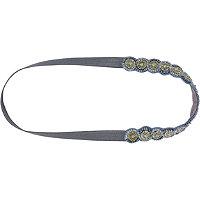 Scunci Silver And Gold Beaded Headwrap