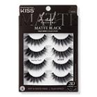 Kiss Lash Couture Matte Black Eyelashes Multipack, Matte Twill